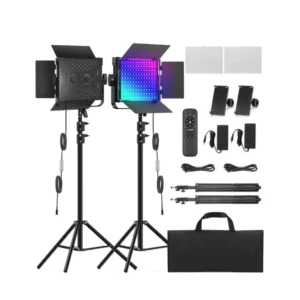 2-Pack RGB Photography Lighting Kit